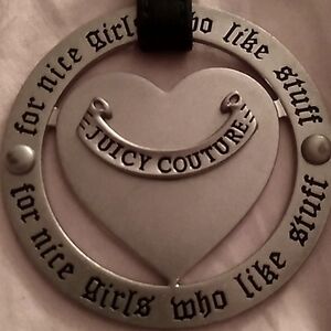 Juicy Couture heart purse charm 💛 For Nice Girls Who Like Stuff 👍